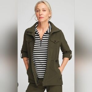 Chico's Zenergy Zip front Jacket. NEW w Tags!